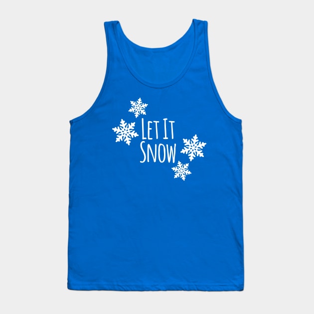 Let It Snow Tank Top by oddmatter